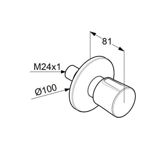 Переключатель для душа KLUDI Balance цвет хром KL528460575