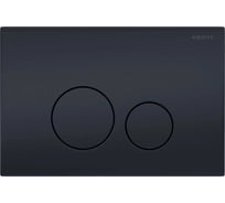 Панель смыва AQUATEK KDI-0000037 (023D) нержавеющая сталь, черный матовый, клавиши круглые 00000138101