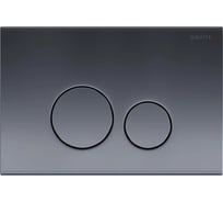 Панель смыва AQUATEK KDI-0000039 (023C) нержавеющая сталь, серый графит, клавиши круглые 00000138103