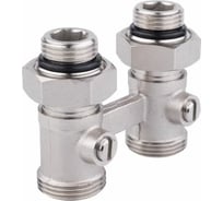 Узел нижнего подключения радиатора AQUALINK Н-образный прямой 1/2 нар х 3/4 нар евроконус, 6 шт 02671