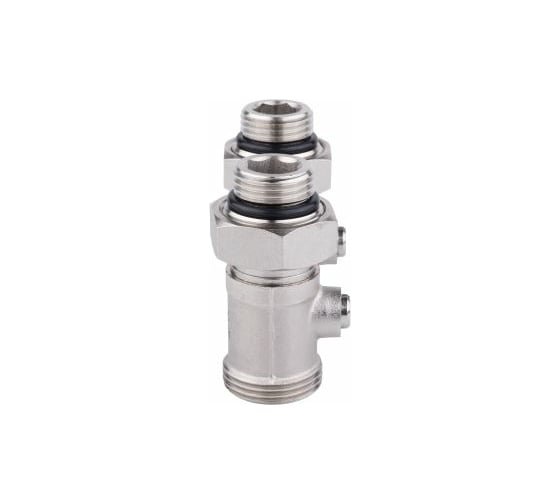 Узел нижнего подключения радиатора AQUALINK Н-образный прямой 1/2 нар х 3/4 нар евроконус, 6 шт 02671