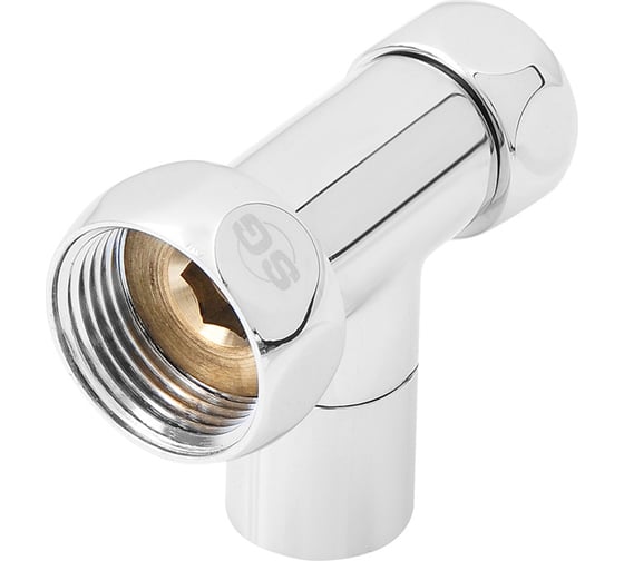 Прямой кран-вентиль SG ручка колпачок, хром, 3/4х1 г/г, 2 шт 8830SCH0510/2