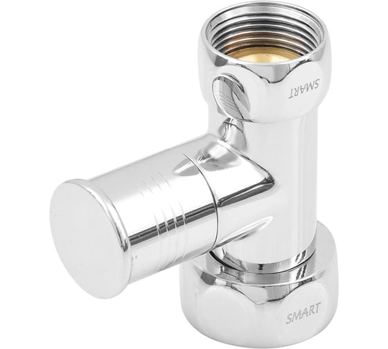 Прямой кран-вентиль SMT ручка колпачок, хром, 3/4х1 г/г, 2 шт 8830SCH0510/2C