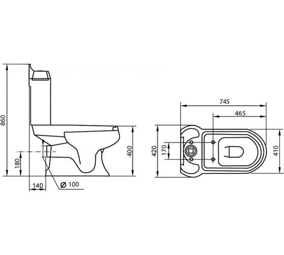 Бачок Cezares KING PALACE CZR-237-T