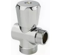 Вентиль AQUALINK трехпроходной 1/2 вн*1/2 нар*3/4 нар Cr B 3968 03968