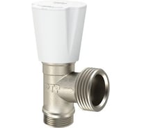 Вентиль угловой RTP, латунь, никель, 1/2"х3/4", индивидуальная упаковка, 36004