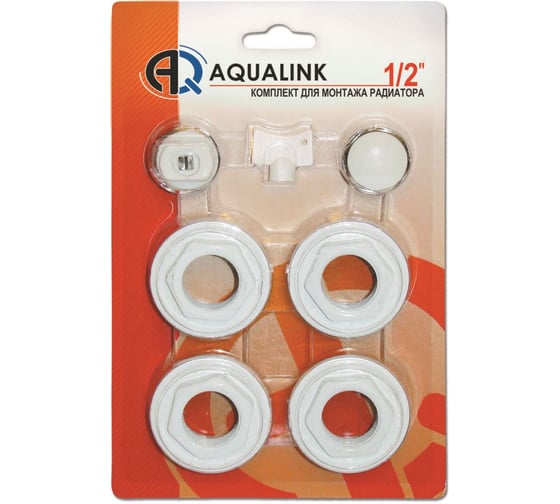 Комплект для монтажа радиатора AQUALINK 1/2, 7 элементов 4583 1