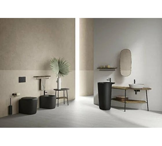 Сиденье Vitra Plural микролифт, матовый черный 126-483-009