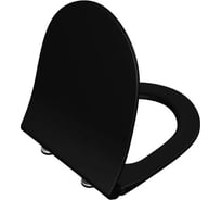 Тонкое дюропластовое сиденье Vitra Sento микролифт, матовый черный 120-083-009