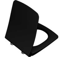 Тонкое сиденье для унитаза Vitra Metropole, микролифт, матовый черный 122-083-009