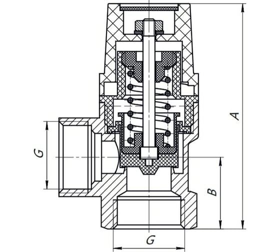 Клапан предохранительный не регулируемый (ВР 1/2"; 6 Bar) AQUALINK 2752 1