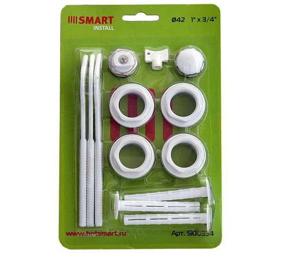 Универсальный комплект Smart Install 3/4 (3 кронштейна) EPDM-белый Si00334w 1