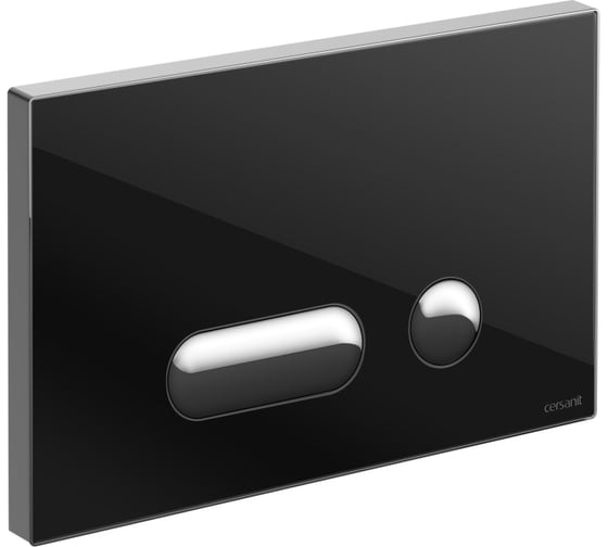 Кнопка Cersanit INTERA для LINK PRO/VECTOR/LINK/HI-TEC стекло, черный P-BU-INT/Blg/Gl