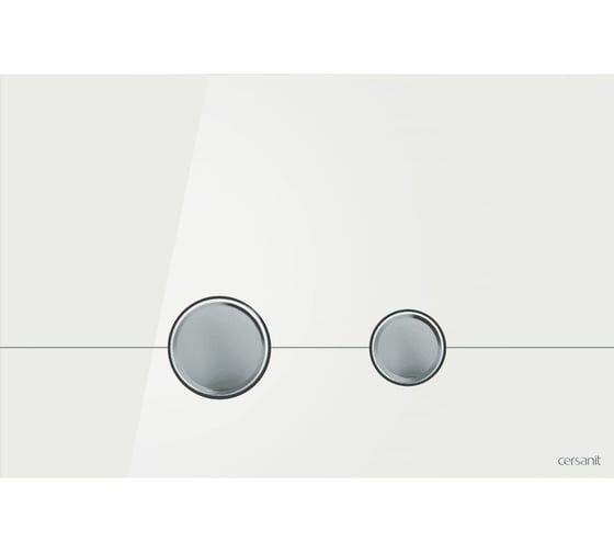 Кнопка Cersanit STERO для LINK PRO/VECTOR/LINK/HI-TEC стекло, белый P-BU-STE/Whg/Gl 1