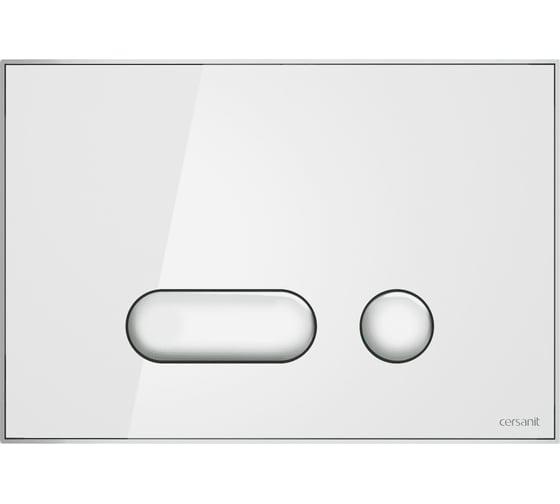 Кнопка Cersanit INTERA для LINK PRO/VECTOR/LINK/HI-TEC стекло, белый P-BU-INT/Whg/Gl