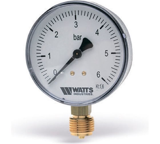 Манометр вертикальный Watts100-1/2-25bar F+R200 MRP 0322225 10008081 1