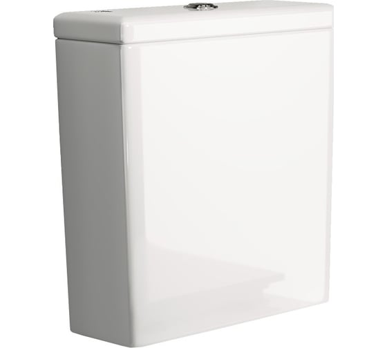 Бачок для унитаза Ceramicanova CUBIC Rimless, двойной смыв 3/6 арматура R&T CN1803-T