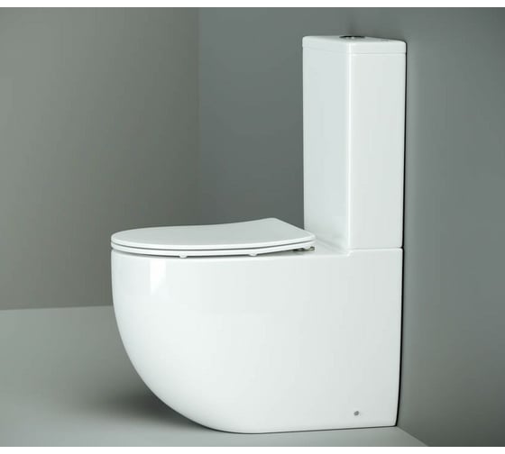 Бачок для унитаза Ceramicanova METROPOL Rimless, двойной смыв 3/6 арматура R&T CN4001-T