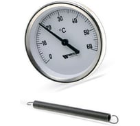 Термометр горизонтальный накладной Watts с пружиной 80 мм, 60C F+R810 TCM 10006476