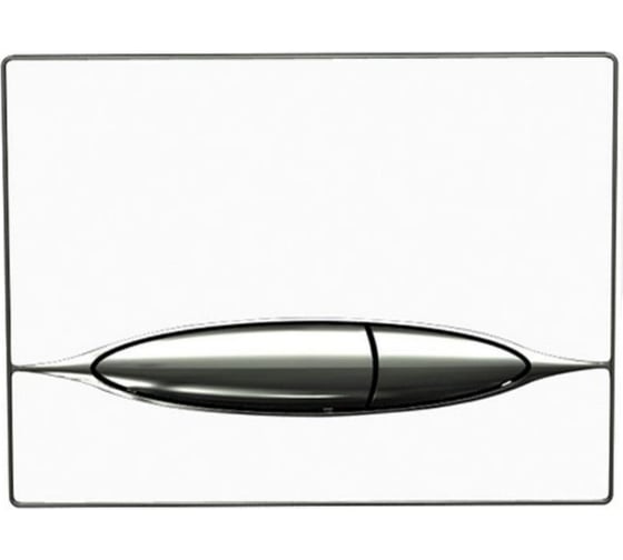 Смывная клавиша Bocchi Metauro стекло, белый P46-0003