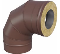 Колено сэндвича МЕТАЛЛИК И КО 90 градусов, 210x150 мм, Оц 0.50 AISI 430 0.80 (КОНДЕНСАТ) (RAL 8017) О0000148183