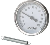Термометр биметаллический накладной Gappo с пружиной 1/2" x 0-120℃ G1475