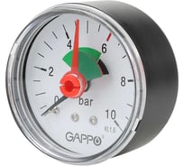Манометр аксиальный с указателем предела Gappo 1/4" x 10 бар (уп. из 10 шт.) G1471.10