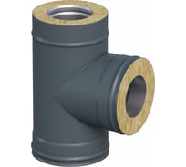 Тройник сэндвича-И Металлик и Ко 90x200x115, Оц 0.50, AISI 430 0.80, конденсат, RAL 7024, п о О0000148125