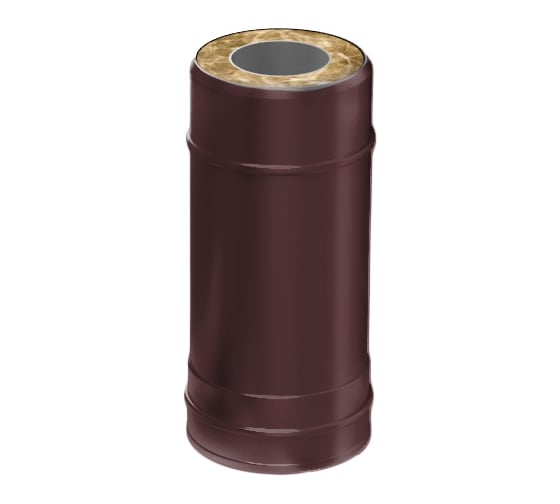 Сэндвич-И Металлик и Ко 210x150x500, оцинкованная сталь 0.50, AISI 430 0.80, RAL 9005, терм. о О0000148201 1