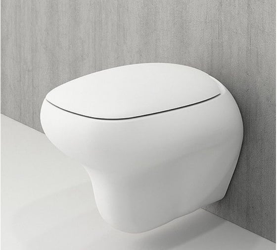 Сиденье с крышкой Bocchi Fenice дюропласт, плавное опускание, белый A0327-001