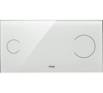 Инсталляционная кнопка VIEGA стекло проз.светло серый с двумя круг. кноп., Visign for More 100 8352.1 597481