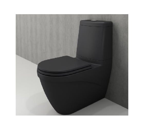 Сиденье с крышкой Bocchi Taormina/Jet Flush/Parma, антрацит арт. A0300-020