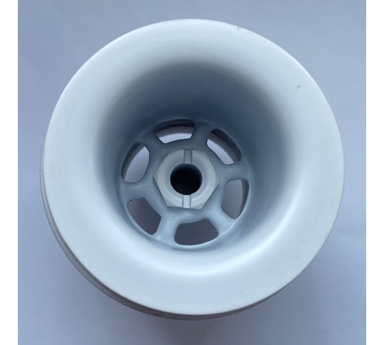 Выпуск тип кнопка McAlpine ф32-60мм, цвет матовый белый CWP60-CB-MW
