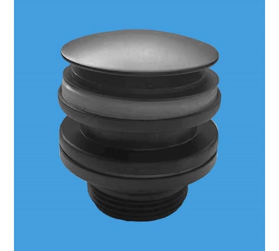 Выпуск тип кнопка McAlpine ф32-60мм, цвет матовый черный CWP60-CB-MB 1