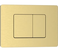 Клавиша смыва IBERICA BLANCA INOX-C 246x165 мм, золото, матовый, нержавеющая сталь IB.B011.005.000