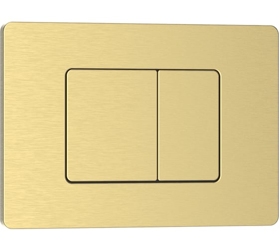 Клавиша смыва IBERICA BLANCA INOX-C 246x165 мм, золото, матовый, нержавеющая сталь IB.B011.005.000