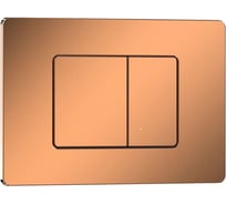 Клавиша смыва IBERICA BLANCA INOX-C 246x165 мм, розовое золото, глянцевый, нержавеющая сталь IB.B011.004.001