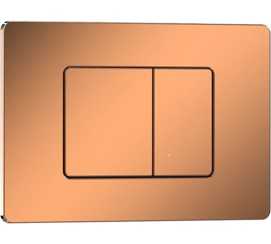 Клавиша смыва IBERICA BLANCA INOX-C 246x165 мм, розовое золото, глянцевый, нержавеющая сталь IB.B011.004.001
