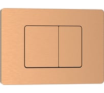 Клавиша смыва IBERICA BLANCA INOX-C 246x165 мм, розовое золото, матовый, нержавеющая сталь IB.B011.007.002