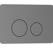 Клавиша смыва IBERICA BLANCA INOX-O 246x165 мм, вороненая сталь, нержавеющая сталь IB.B081.008.000