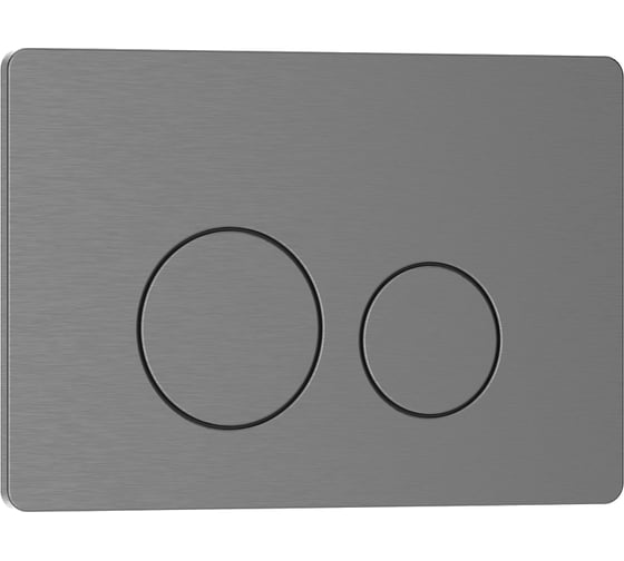 Клавиша смыва IBERICA BLANCA INOX-O 246x165 мм, вороненая сталь, нержавеющая сталь IB.B081.008.000