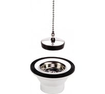 Выпуск для мойки Nicoll 1 1/2, с решеткой из нержавейки D70 и пробкой 558-0204014