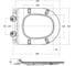 Сиденье BelBagno с металлическими креплениями, системой Soft close BB901SC 2