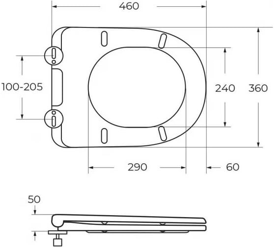 Сиденье BelBagno с металлическими креплениями, системой Soft close BB902SC