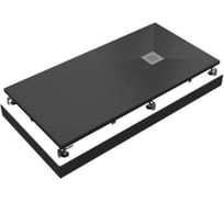 Экран для поддона Creto Ares Essentia черный 1600x700 1-0069