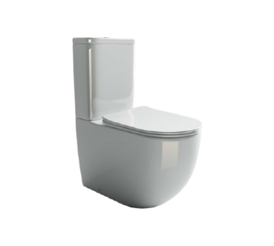 Бачок для унитаза Ceramicanova MIA Rimless, двойной смыв, 3/6 арматура R&T CN1801-T