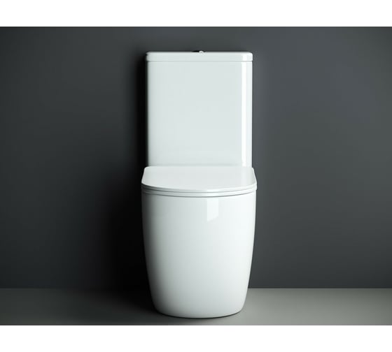 Бачок для унитаза Ceramicanova MIA Rimless, двойной смыв, 3/6 арматура R&T CN1801-T