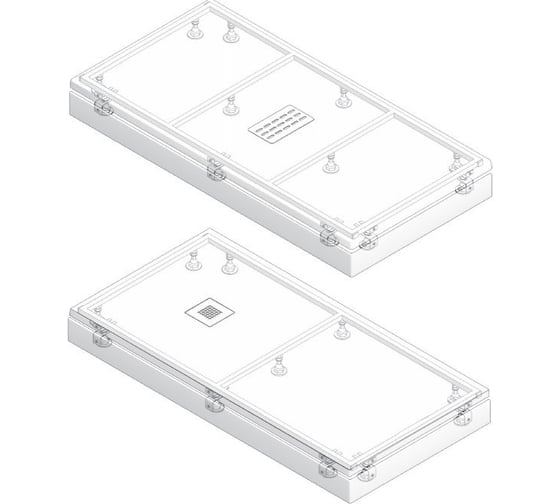 Каркас литьевого поддона Creto Ares, Scala 1200х700 1-0077