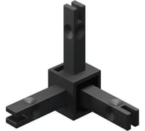 Уголок соединительный CEZARES Cadro 3D, отделка черная 82795.0033