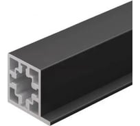 Профиль CEZARES Cadro 18х18мм, с бортиком, 5мм под ДСП 16 мм, L=2900, отделка черная 82793.0170